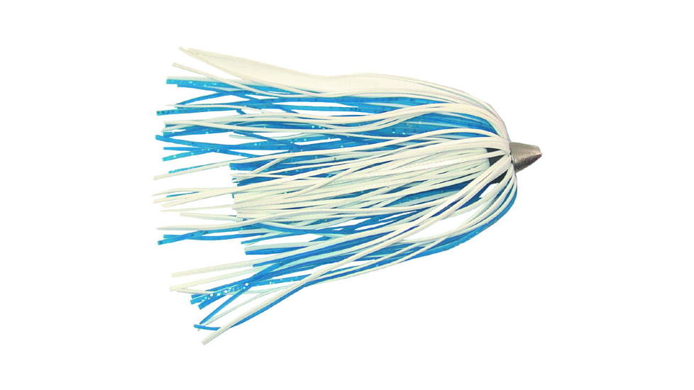 C&amp;H Lures King Buster Lure, 1/8 oz Head, Blue/White Skirt, 2.5 in, 3 Piece, CH-KB01