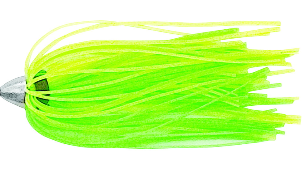 C&amp;H Lures King Buster Lure with 1/8 oz Head, Fluorescent Green/Charteuse Skirt, 2.5 in, 3 Piece, CH-KB04