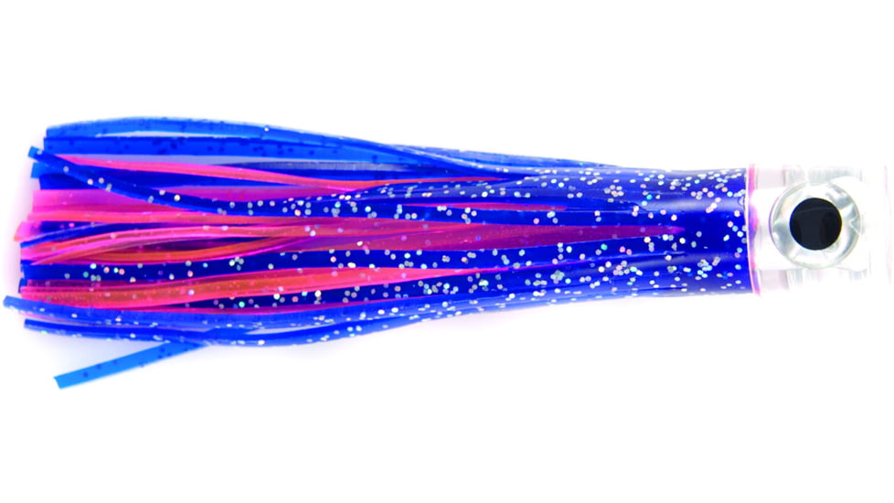 C&amp;H Lures Lil Stubby Trolling Lure, Flat Head 5.5in, Blue/Pink Skirt, CH-LS03