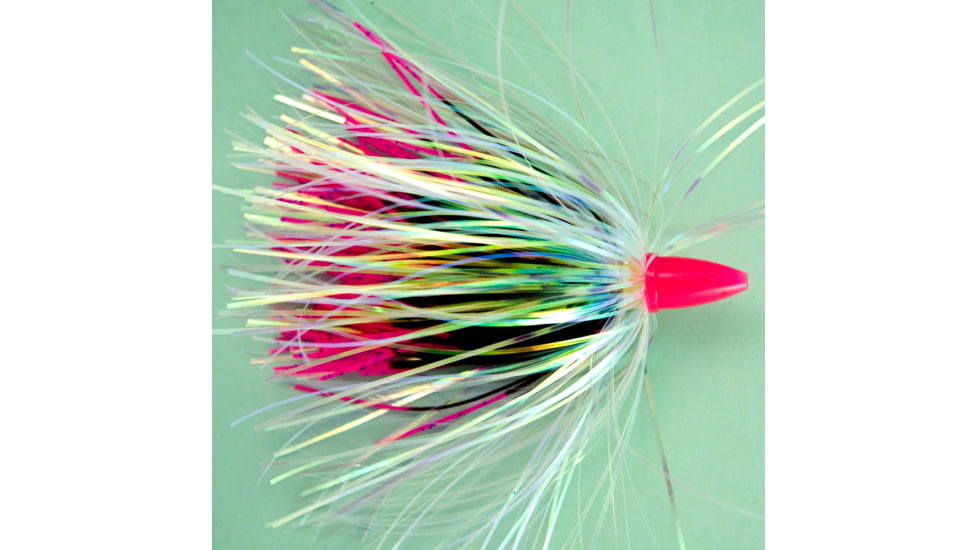 C&amp;H Lures Smoker Choker Trolling Lure, 4in, Black/Pink/Pearl Skirt Luminescent Head, CH-SC04