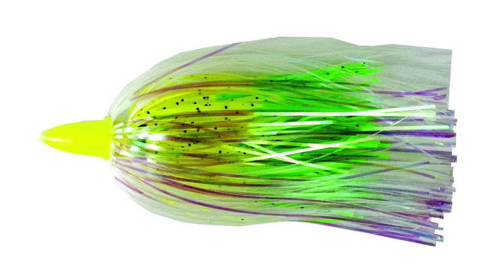 C&amp;H Lures Smoker Choker Trolling Lure, 4in, Chartreuse/Green/Pearl Skirt Luminescent Head, CH-SC01