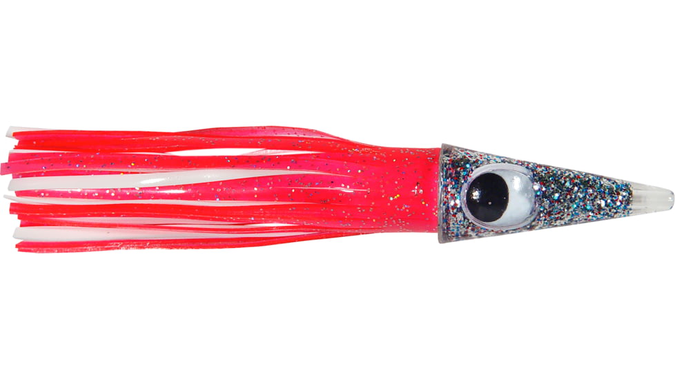 C&amp;H Lures Tuna Tango Trolling Lure, Rigged &amp; Ready, 100LB Mono, 6 ft, 7/0 Hook, Pink/White Skirt, CH-RRTT13