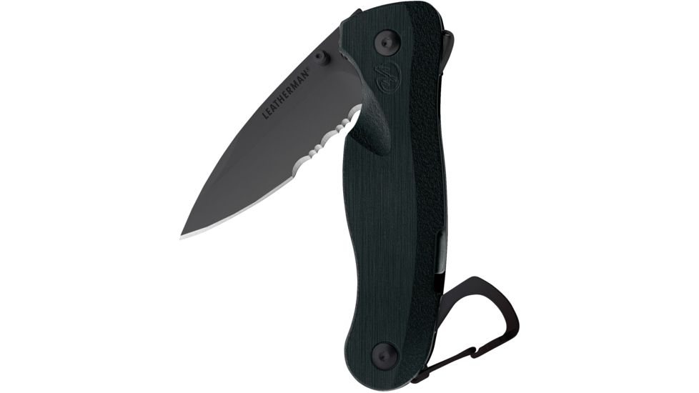 Leatherman Crater c33Lx Pocket Knife, Straight/Serrated Blade, Black DLC Finish - 8601251