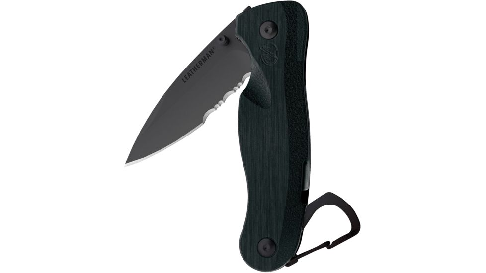 Leatherman Crater c33x Pocket Knife, Straight/Serrated Blade, Black DLC Finish - 8600251