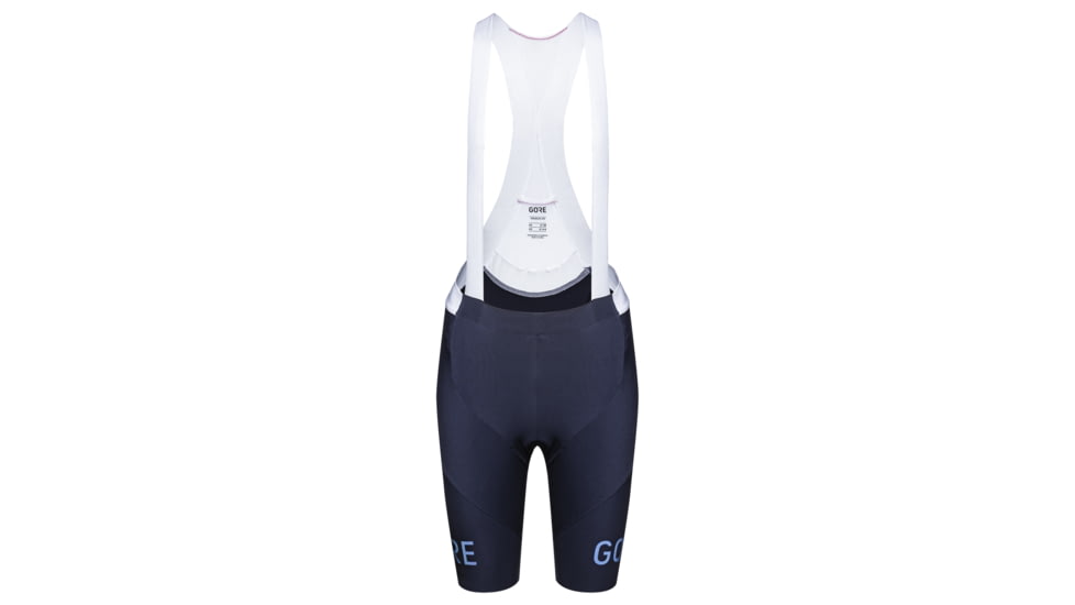GOREWEAR Long Distance Bib Cycling Shorts+ Womens in Orbit Blue Small 4-6 Form fit D87636FA, 100564-AU00-38