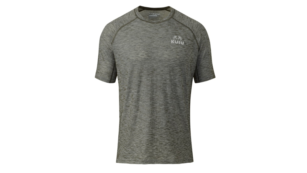 KUIU Active 105 Short Sleeves Crew Hunting Shirt in Evergreen Size 3XL A65640C4, Evergreen, 3XL, Merino, Adult, Male, 7873651474590