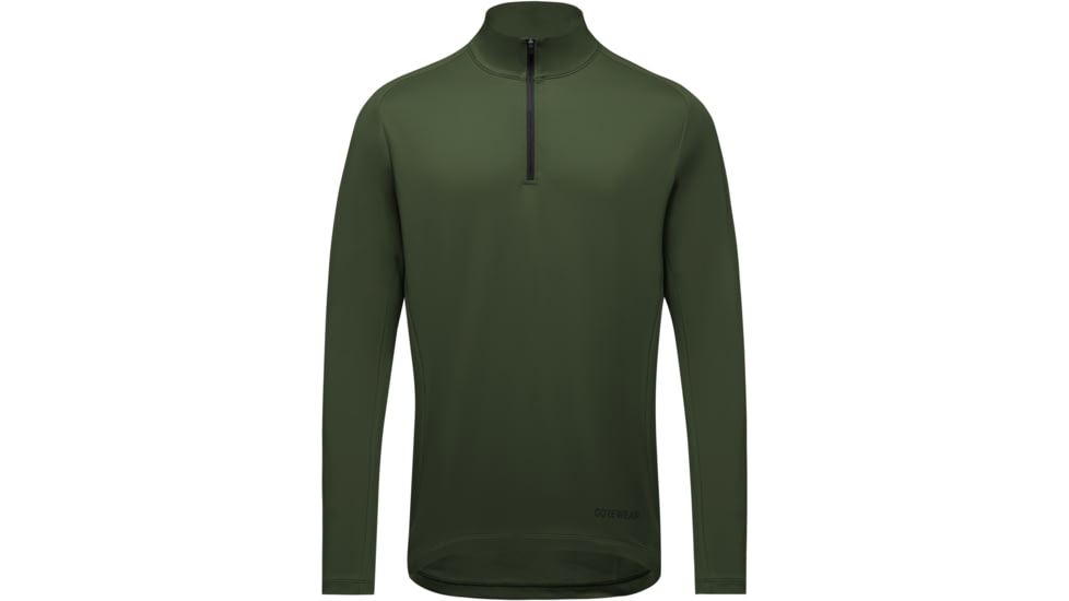 GOREWEAR Everyday Mid 1/4 Zip Mens in Utility Green Small Regular fit Moisture Wicking B47B3101, 101093-BH00-M