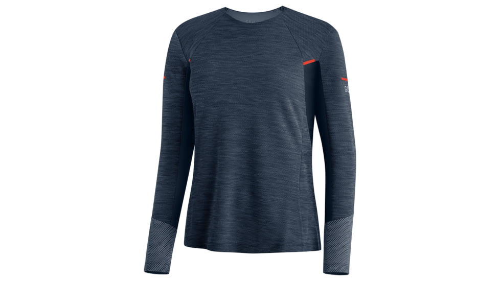 GOREWEAR Vivid Long Sleeve Running Shirt Womens in Orbit Blue Large 12-14 Slim fit 7A785B70, 100756-AU00-42