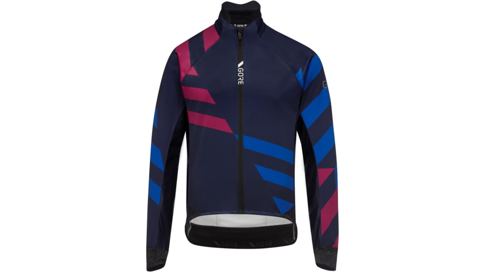 GOREWEAR Mens C5 GORE-TEX INFINIUMTM Signal Thermo Cycling Jacket in Orbit Blue/Ultramarine XS Slim fit Windproof 83E053BC, 101010-AUBL-S