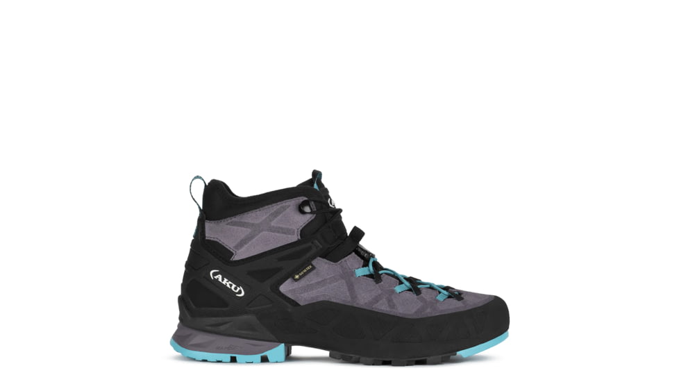 Aku Rock DFS Mid GTX Approach Shoes - Women's, Light Grey/Turquoise, 9.5 US, 7192419.5