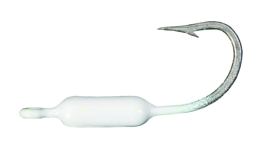 Calcutta Crusher Jighead, 1/16 oz,s Sz 2 J-Hook White, 5/Pack, BR100-02 WH