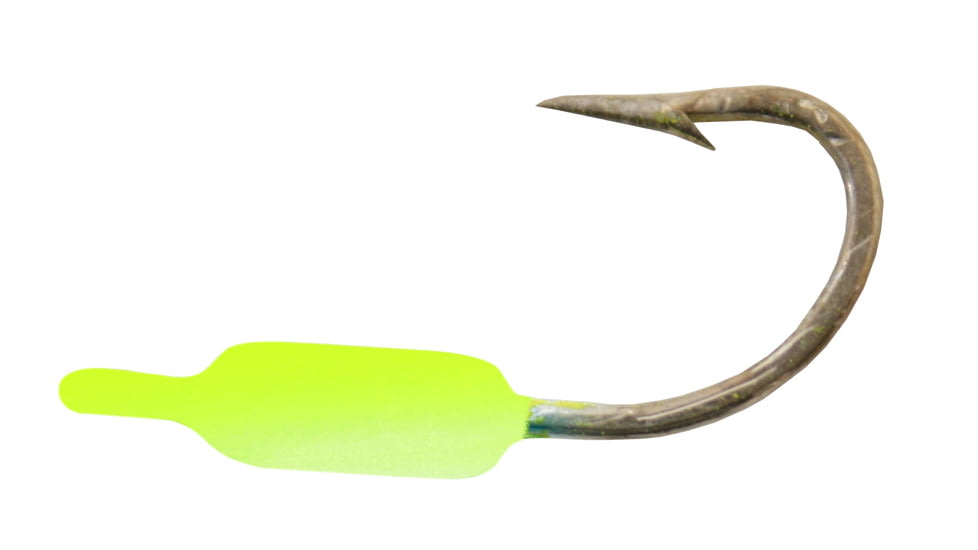 Calcutta Crusher Jighead, 1/32 oz, Sz 4 J-Hook Green/Chartreuse, 5/Pack, BR100-01 GC