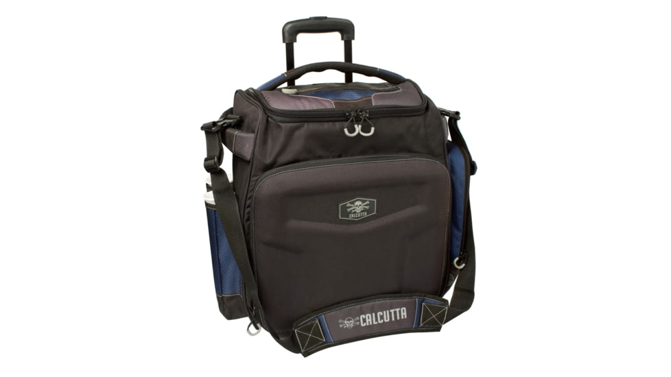 Calcutta Explorer Rolling Tackle bag w/ 5 3700 trays &amp; Rod holders, CSRTB37