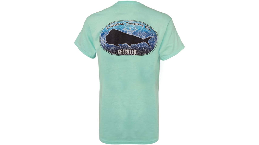 Calcutta Oval Fade Mahi Men's T-Shirt, Celadon, Large, OFMAHI-CEL-L