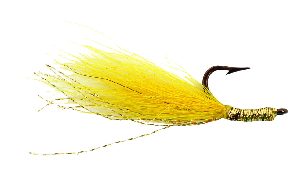 Calcutta Yellow Tail Hook Bronze, Sz 4 Hook, Yellow with Flash, 3/Pack, CYTH4-2S