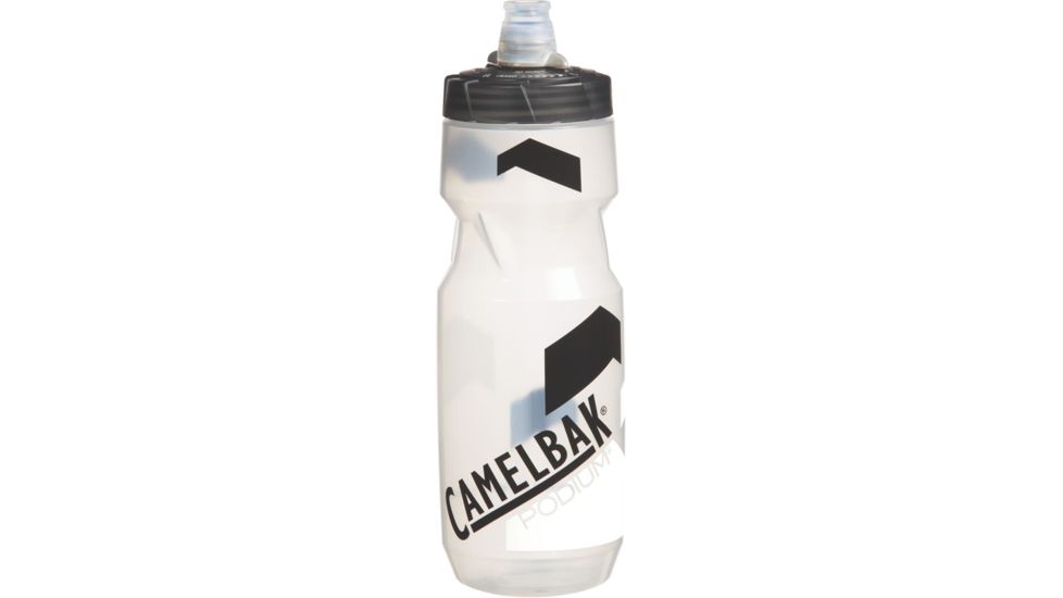 CamelBak Podium Bottle 24 oz Water Bottle, Clear/Carbon 52225
