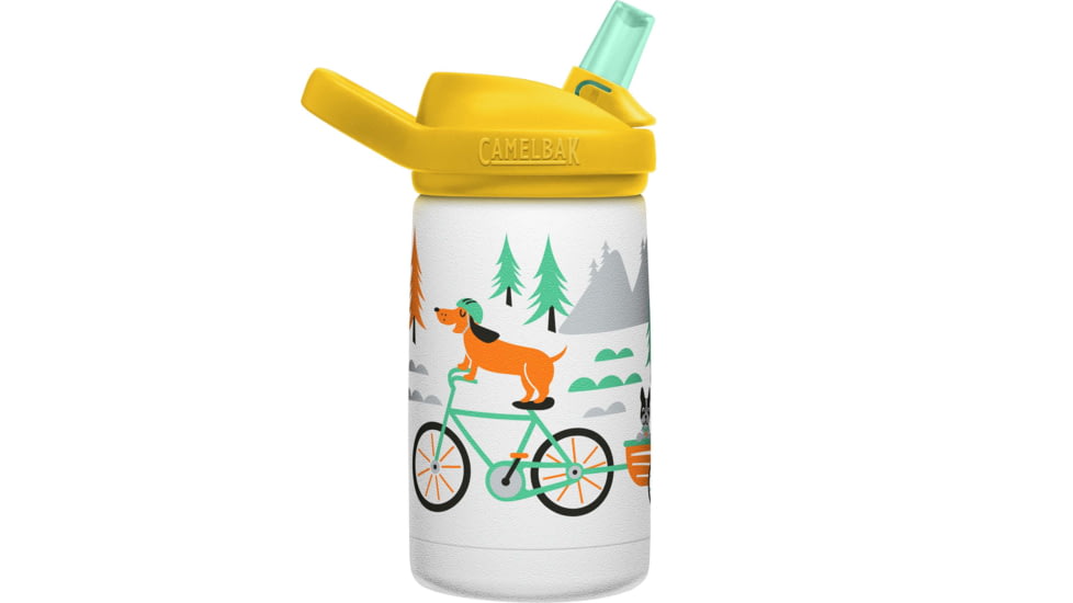 CamelBak 12 oz eddy+ Kids SST Vacuum Insulated, Biking Dogs, 12 oz, 2665107035