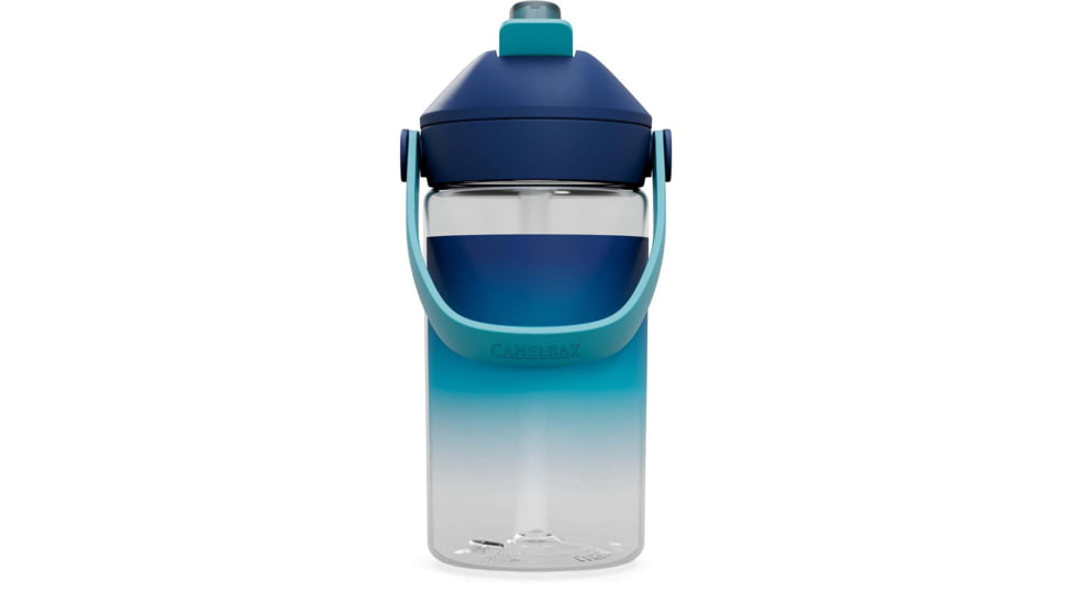 CamelBak Thrive Flip Straw Kids 14oz Water Bottle, Leak-Proof Lid, Blue Haze, 2860406041
