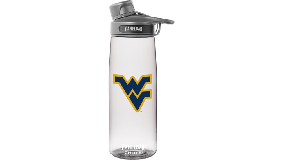 CamelBak Chute .75L Collegiate Water Bottle, West Virginia/Clear, 1104178075