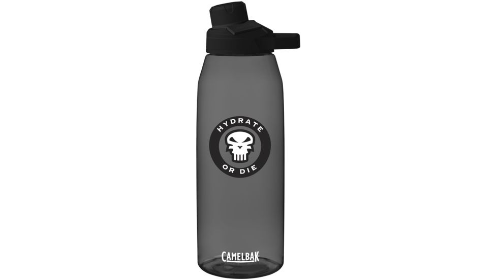 CamelBak Chute Mag Water Bottle,1.5L,Hydrate or Die,Charcoal, 1514002015