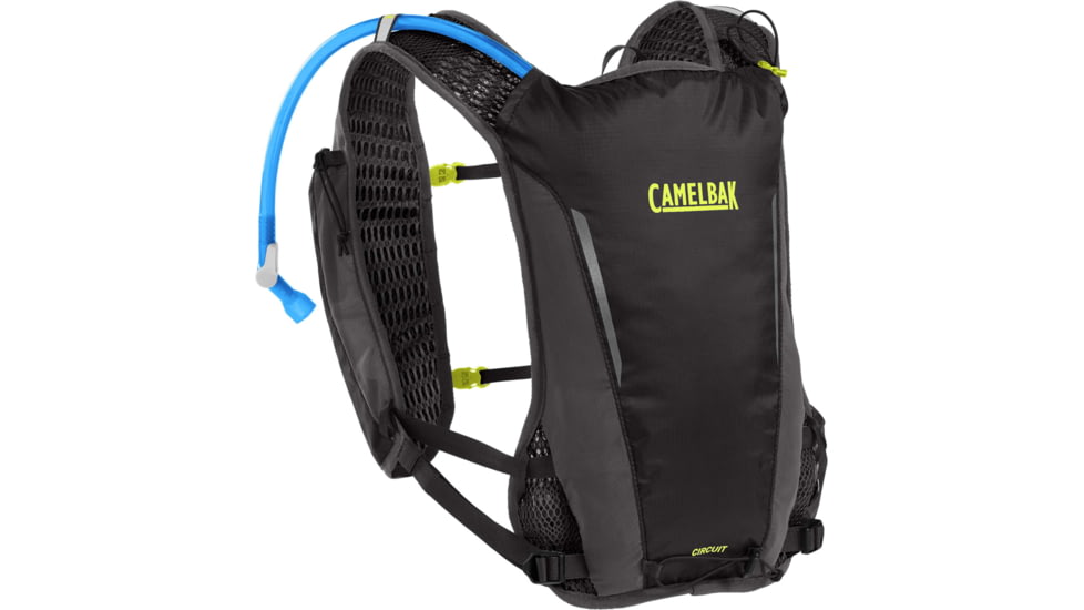CamelBak Circuit Running Vest, Black/Safety Yellow, One Size, 2824001000