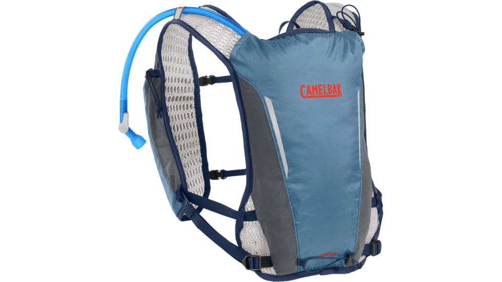 CamelBak Circuit Running Vest, Captains Blue/Spicy Orange, One Size, 2824401000