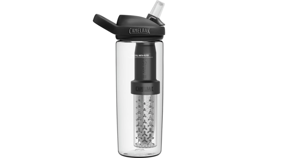 CamelBak eddy+ 20oz Bottle, filtered by LifeStraw, Clear, 2553101060