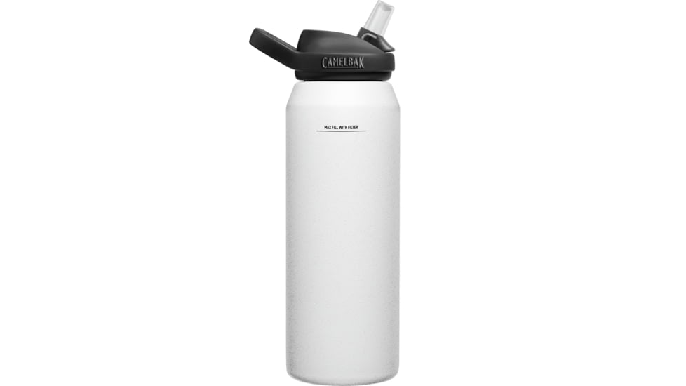 CamelBak eddy+ 32oz SST Vacuum Insulated Bottle, filtered by LifeStraw, White, 2552101001