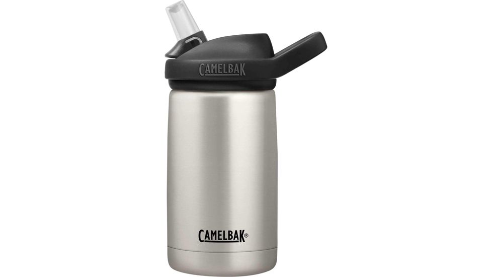 CamelBak Eddy+ Bottle, Kids, Insulated Stainless Steel, 12 oz, Bare Steel, 12, 2284105040