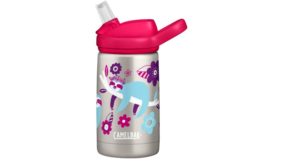 CamelBak Eddy Vacuum Water Bottle - Kids, Flowerchld Sloth, .35L/12 oz, 2284103040