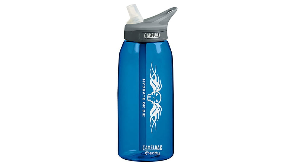 CamelBak Eddy Hydrate or Die Bottle, Navy, 1L 53507