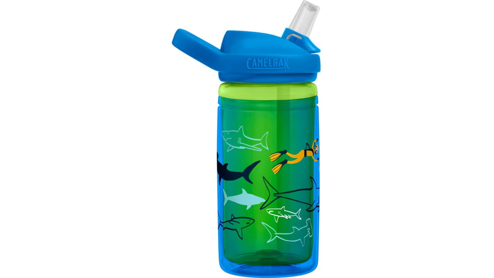 CamelBak Eddy Insulated Water Bottle - Kids, Scuba Shark, 14oz, 2283401040