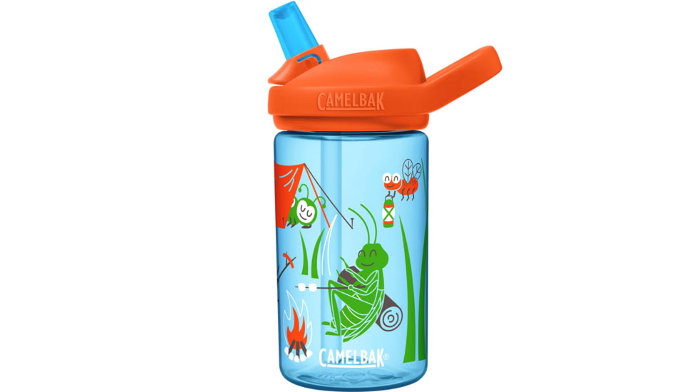 CamelBak Eddy+ Kids 14 oz LE Water Bottle, Camping Bugs, 14oz, 2689301041
