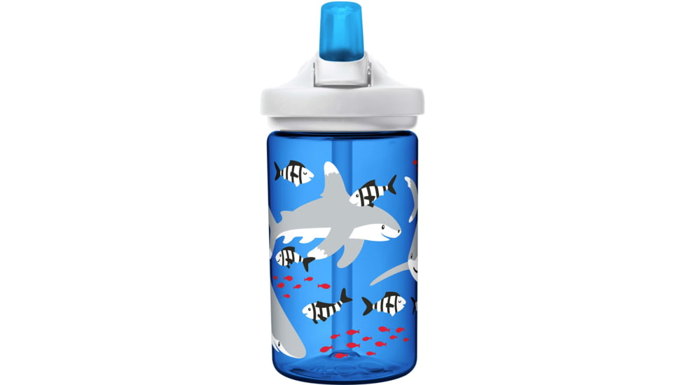 CamelBak Eddy+ Kids 14 oz LE Water Bottle, Friendly Sharks, 14oz, 2689401041