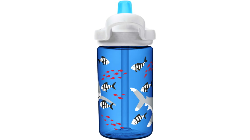 CamelBak Eddy+ Kids 14 oz LE Water Bottle, Friendly Sharks, 14oz, 2689401041