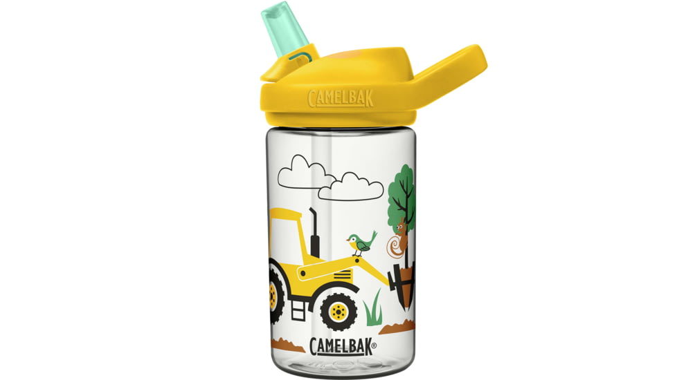 CamelBak Eddy+ Kids 14 oz LE Water Bottle, Tractors/Trees, 14oz, 2689701041