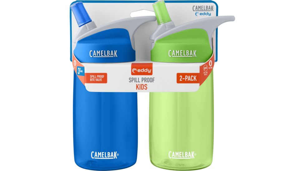 CamelBak Eddy Kids - 2-Pack, Blue/Grass, .4 Liter, 1895902075