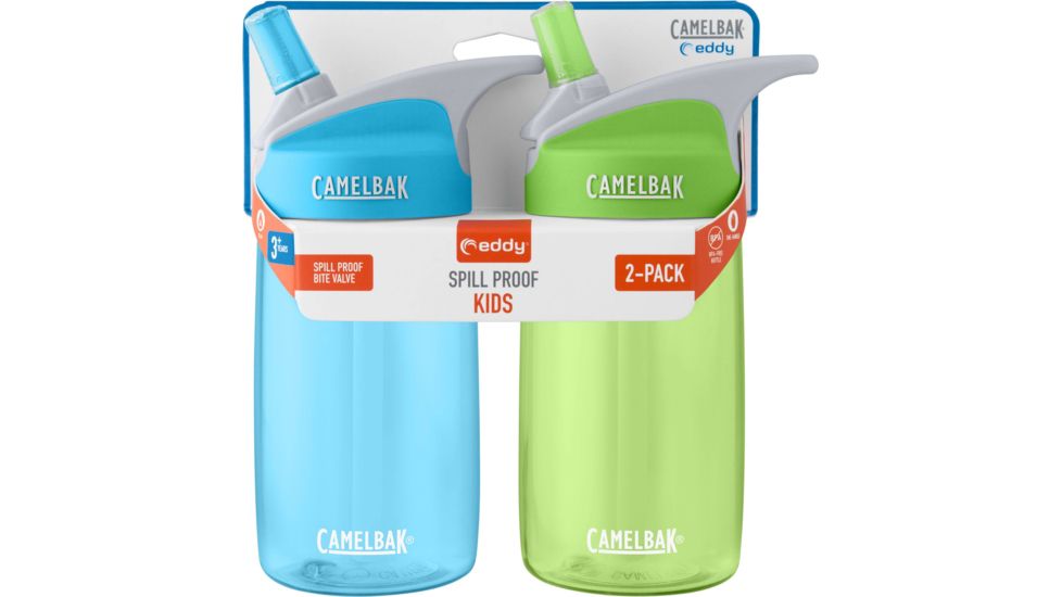 CamelBak Eddy Kids - 2-Pack, Sky Blue/Grass, .4 Liter, 1895901075