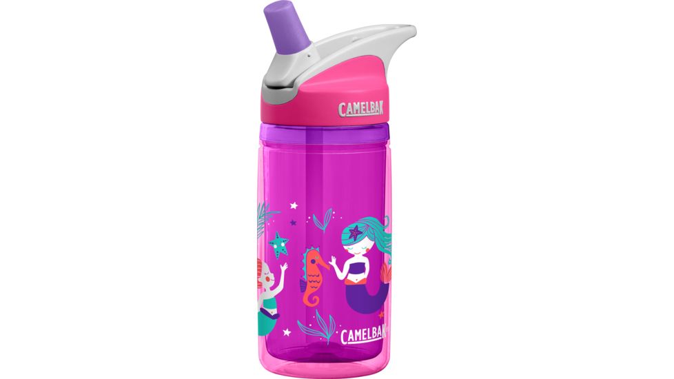 CamelBak Eddy Kids Insulated Bottle, Pink Mermaids, .4L/12 oz, 1305603040