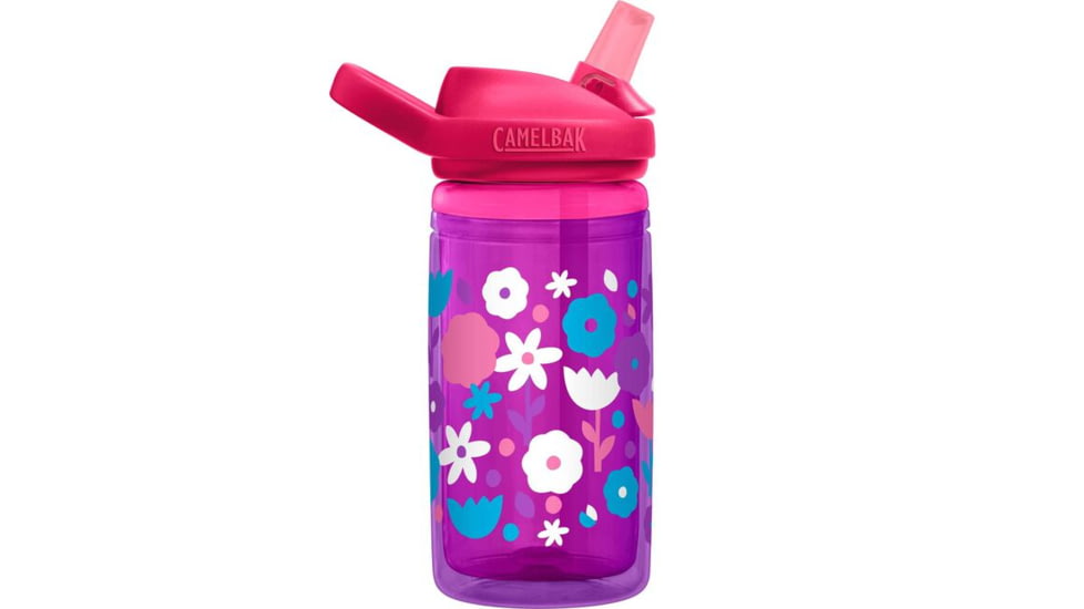 CamelBak Eddy+ Kids Insulated Water Bottle, 14oz, Flower Power, 2283601040