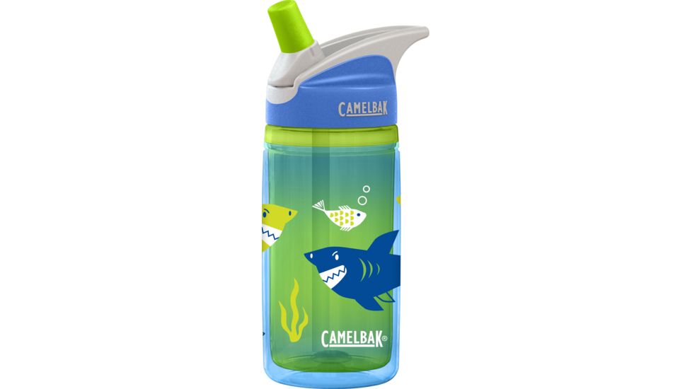 CamelBak eddy Kids Insulated Water Bottle-Blue Sharks