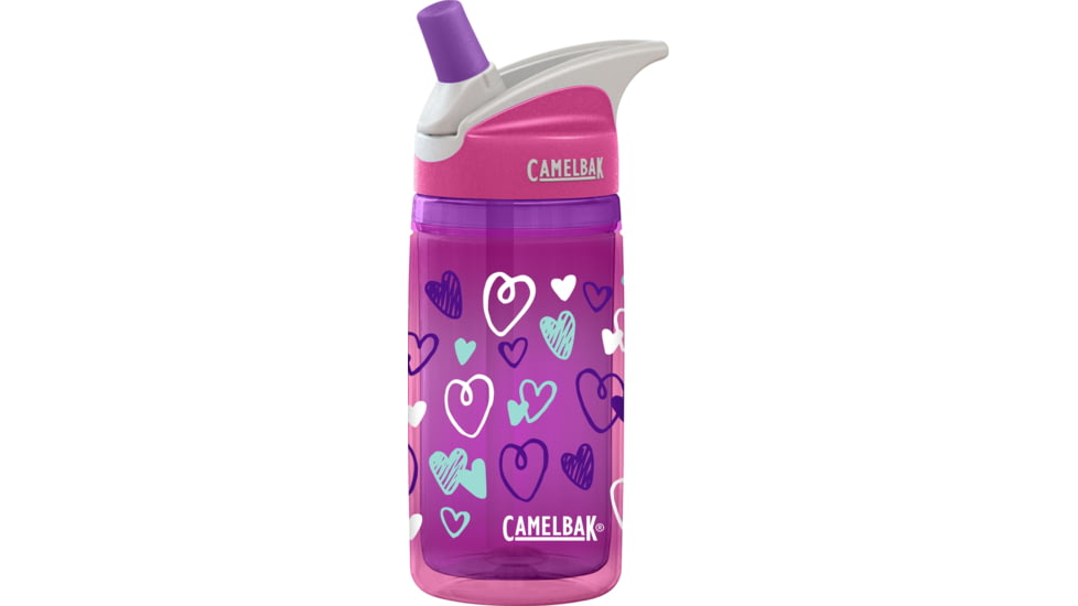 CamelBak eddy Kids Insulated Water Bottle-Pink Hearts