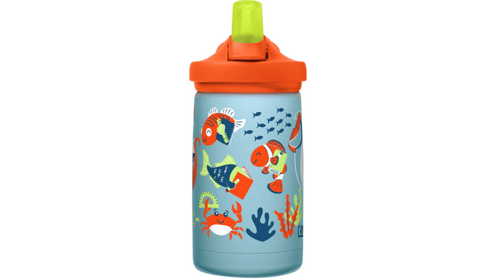 CamelBak Eddy Stainless Vacuum Insulated Water Bottle, School of Fish, 12 oz, 2752401035