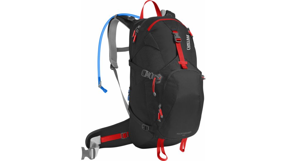 CamelBak Fourteener 24 Hydration Pack-Black/Fiery Red