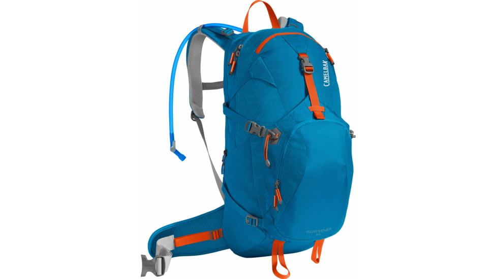 CamelBak Fourteener 24 Hydration Pack-Grecian Blue/Pumpkin