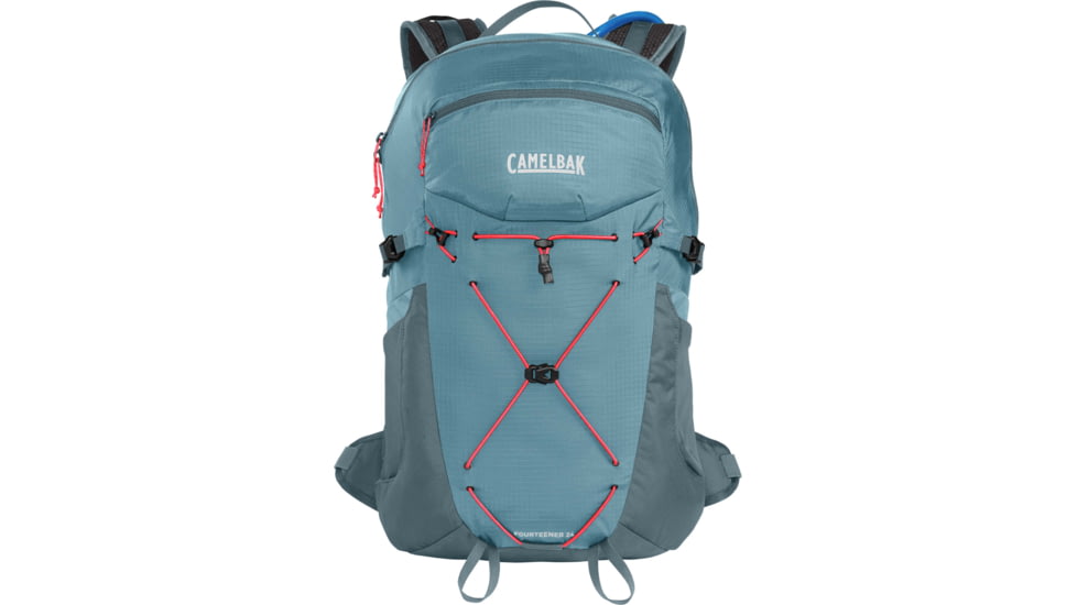 CamelBak Fourteener 24 Hydration Pack, Smoke Blue/Fiery Coral, One Size, 2865301000