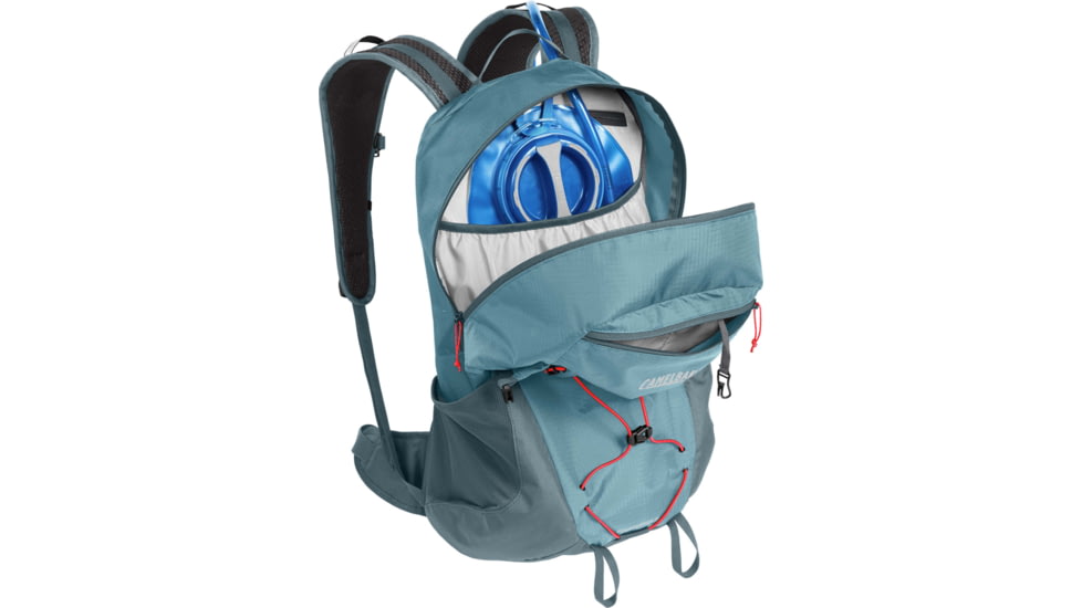 CamelBak Fourteener 24 Hydration Pack, Smoke Blue/Fiery Coral, One Size, 2865301000