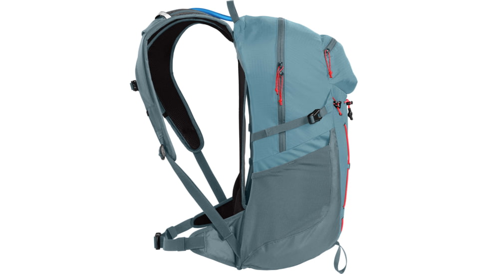 CamelBak Fourteener 24 Hydration Pack, Smoke Blue/Fiery Coral, One Size, 2865301000