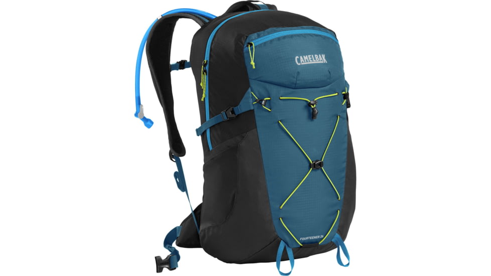 CamelBak Fourteener 26 Hydration Pack, Gibraltar Navy/Summer Lime, One Size, 2864401000