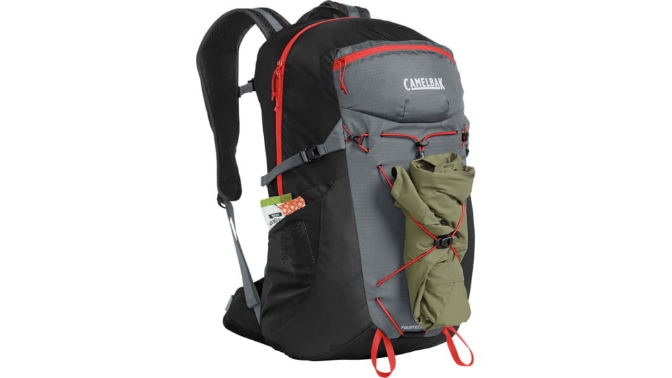 CamelBak Fourteener 26 Hydration Pack, Graphite/Red Poppy, One Size, 2864001000